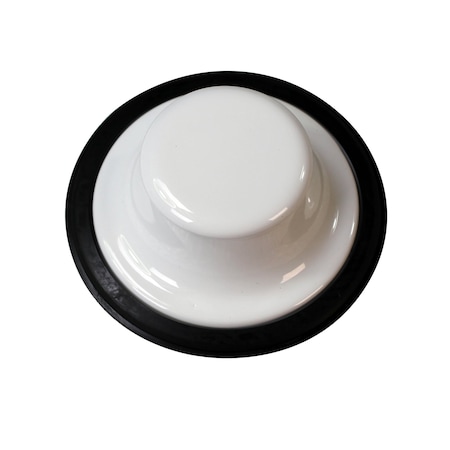 Westbrass InSinkErator Style Brass Disposal Stopper for Garbage Disposal in Powder Coat White D209-50